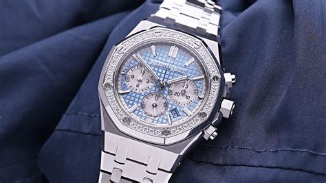 audemars piguet royal oak white diamond|Audemars Piguet diamond bezel.